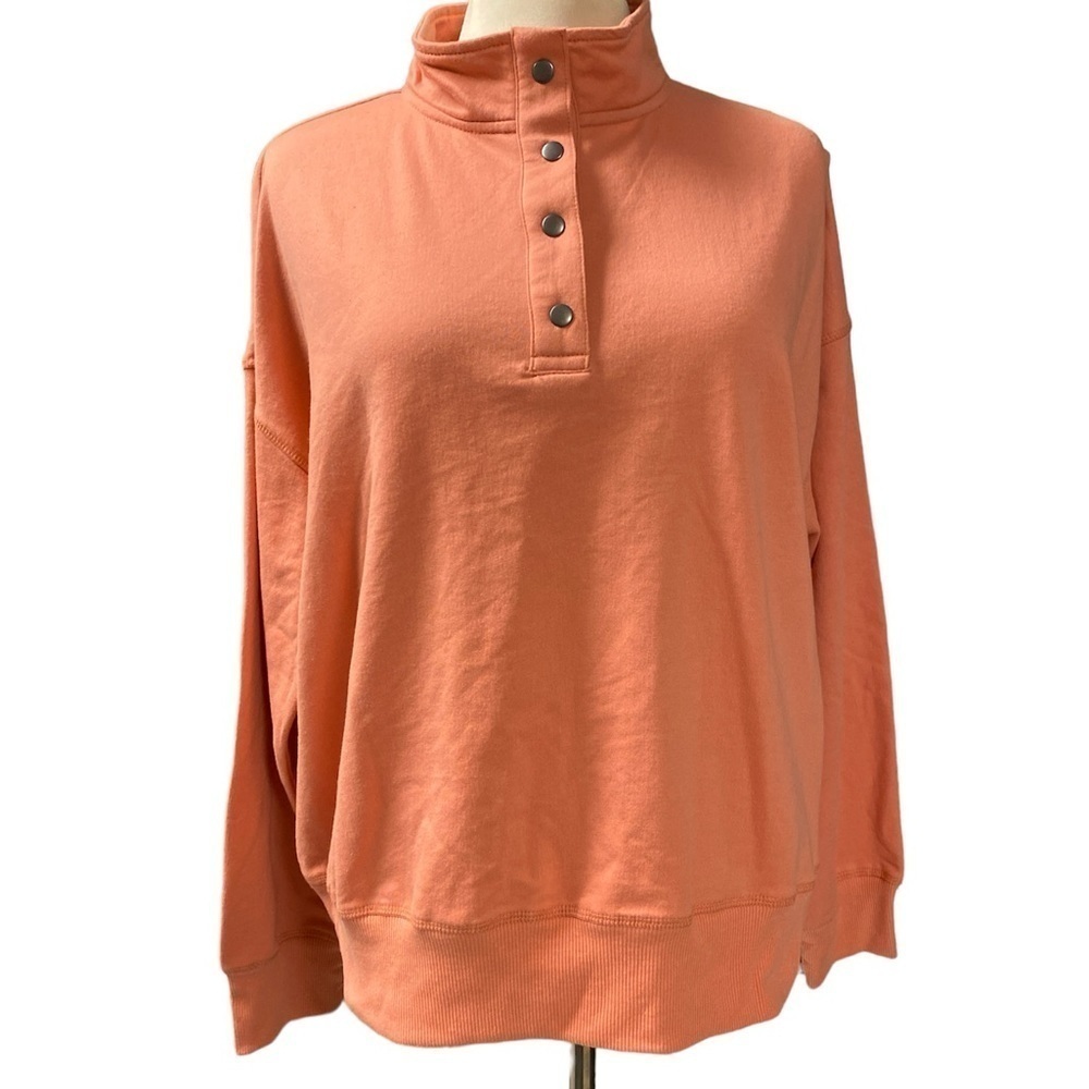 Como Vintage pullover shirt 4 button neckline long sleeve size large NWT